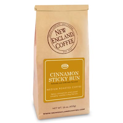 Bag of Cinnamon Sticky Bun Flavored Coffee