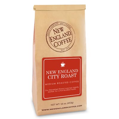Bag of New England City Roast Coffee