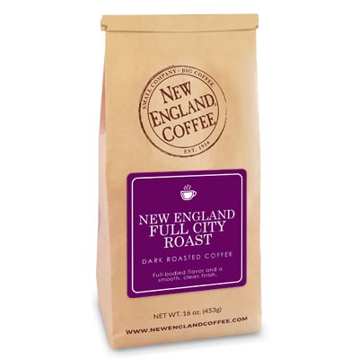 Bag of New England Full City Roast Coffee
