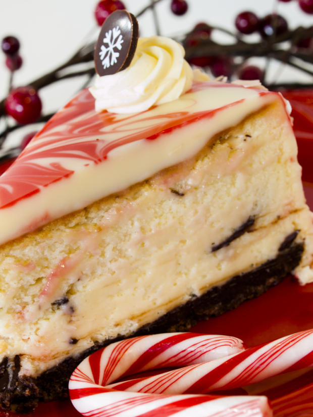 A slice of Holiday Cheesecake