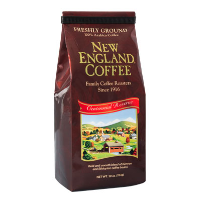 Packaging image for New England Coffee's Centennial Reserve coffee