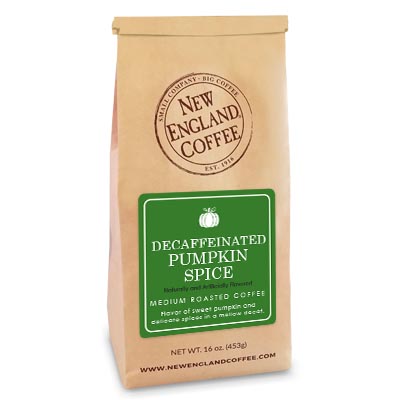 Bag of Decaffeinated Pumpkin Spice Coffee