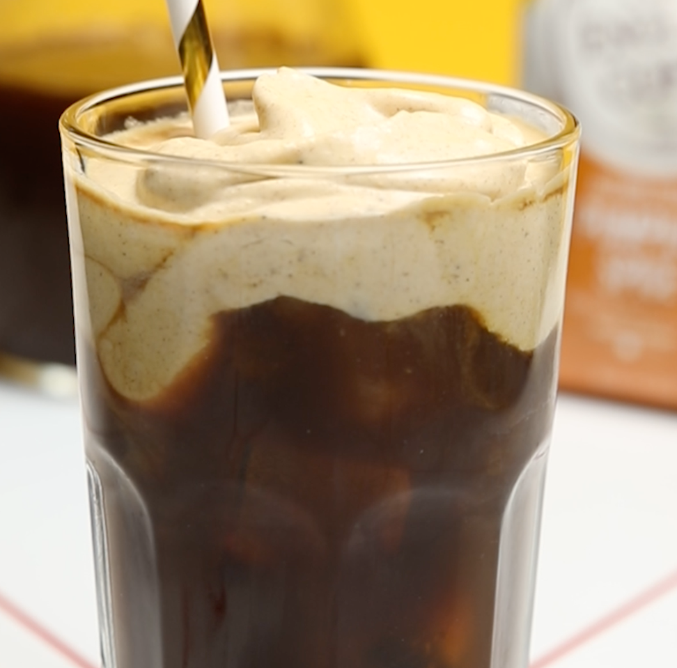 Iced Coffee with Pumpkin Cold Foam